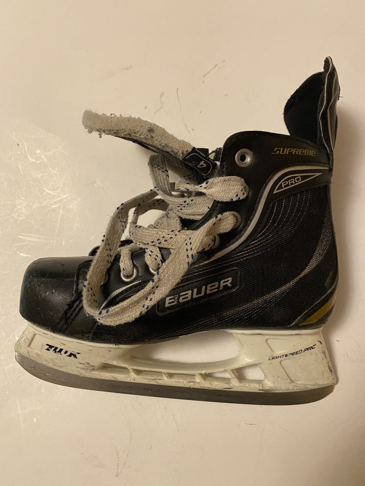 Bauer Supreme One20 Black Lightspeed Pro Ice Hockey Skates Men's Size 4R US 5
