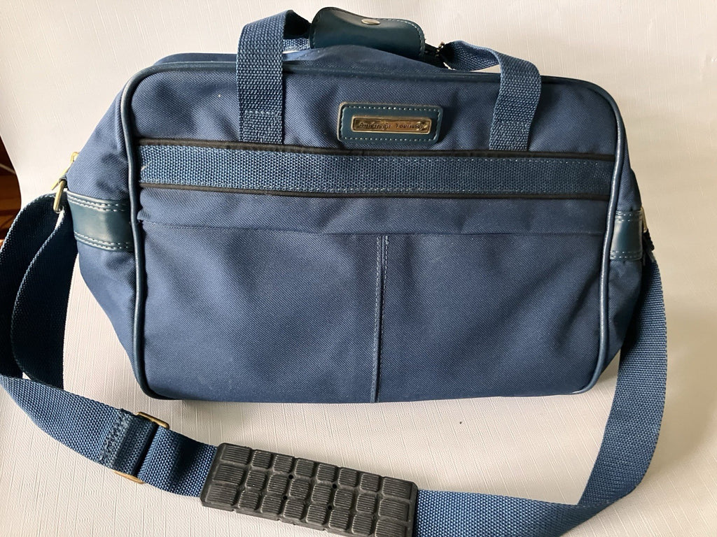 Vintage American Tourister Carry On Blue Luggage