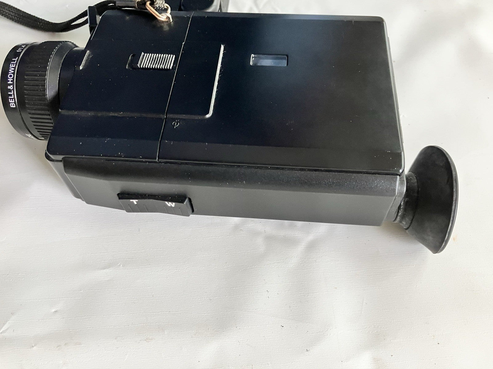 Vintage Black Bell & Howell T20 XL Super 8 Camera With Handle Attachment