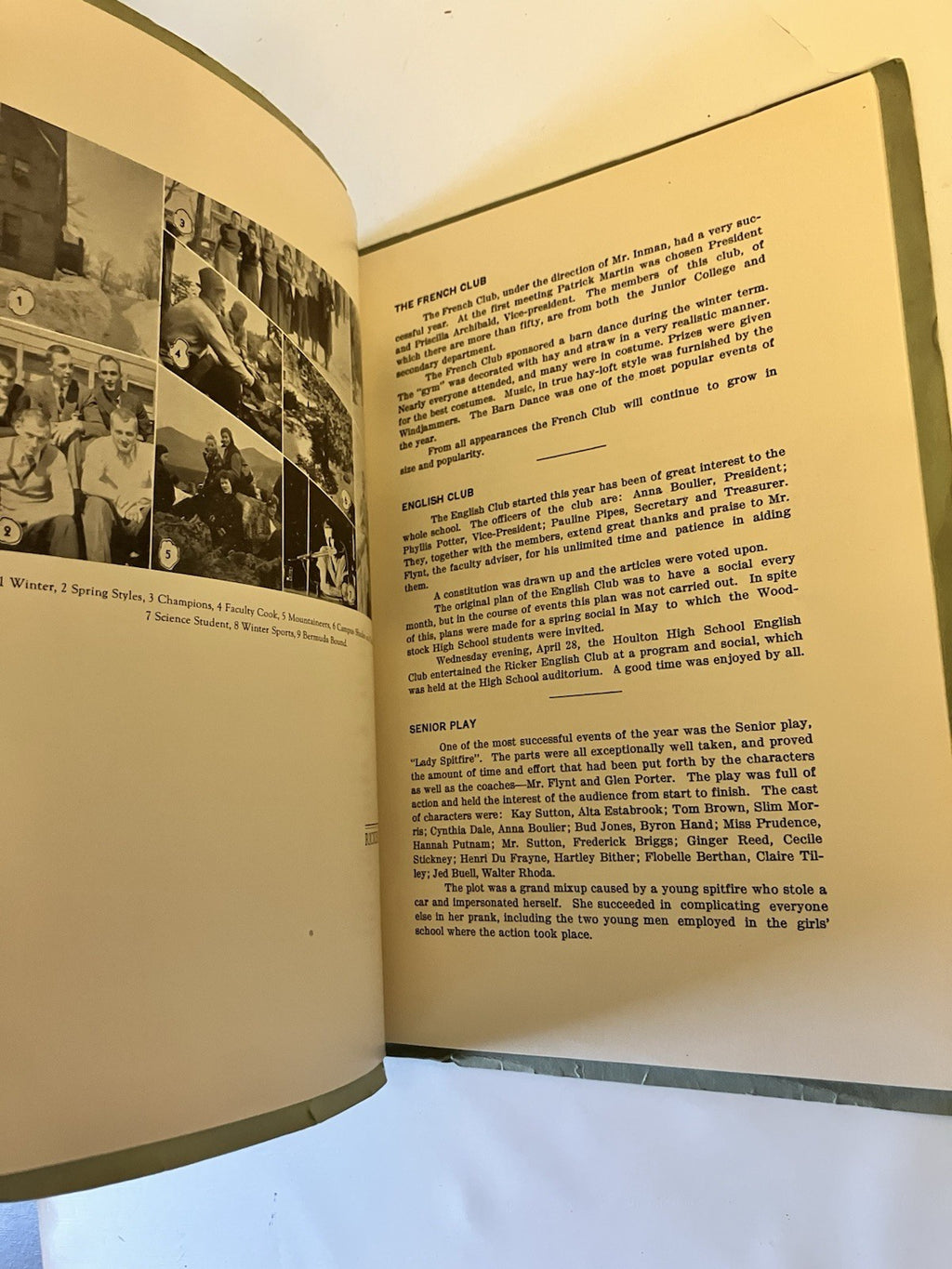 1937 Aquilo Ricker Classical Institute And Jr. College Yearbook Houlton, ME