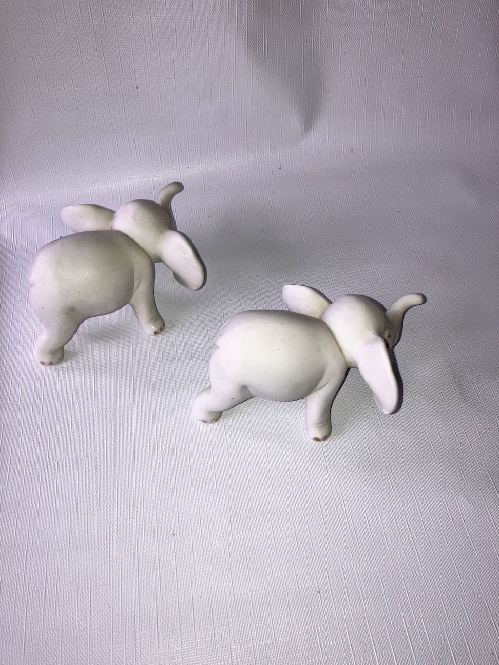 Vintage/ MCM Ceramic ArtMart Grey And Gold Pair EVC