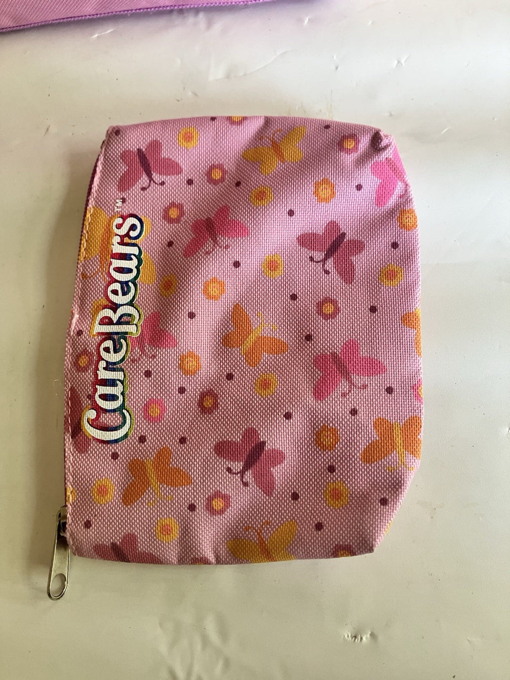Y2K Pink Care Bear Duffle Bag. EUC With Accessory Bag By FAB Starpoint
