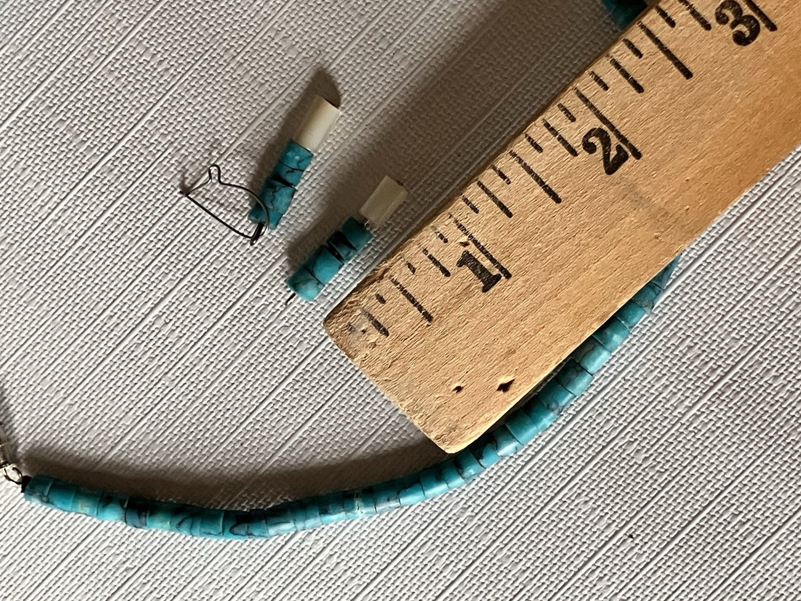 Turquoise And Opaque Beaded Necklace