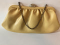 Vintage Light Yellow MCM Purse With Small Chain