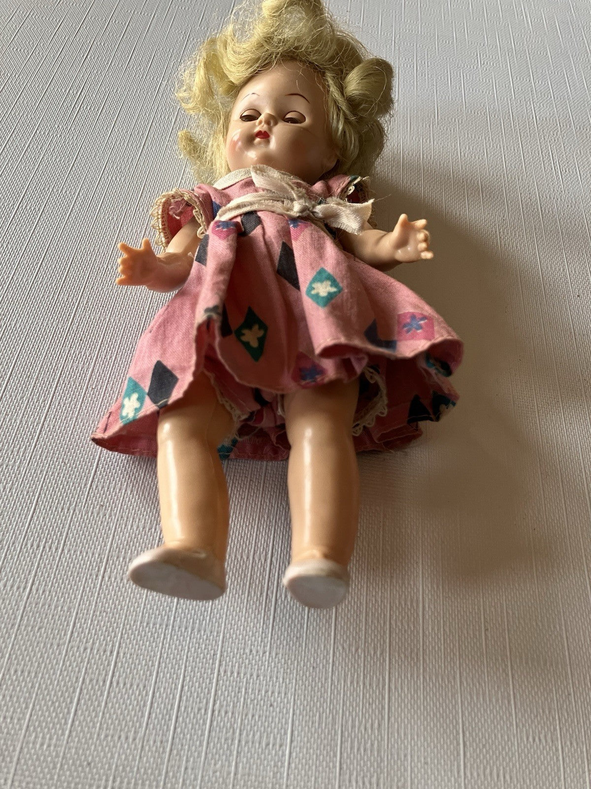 Vintage 8” Tall Winking Doll