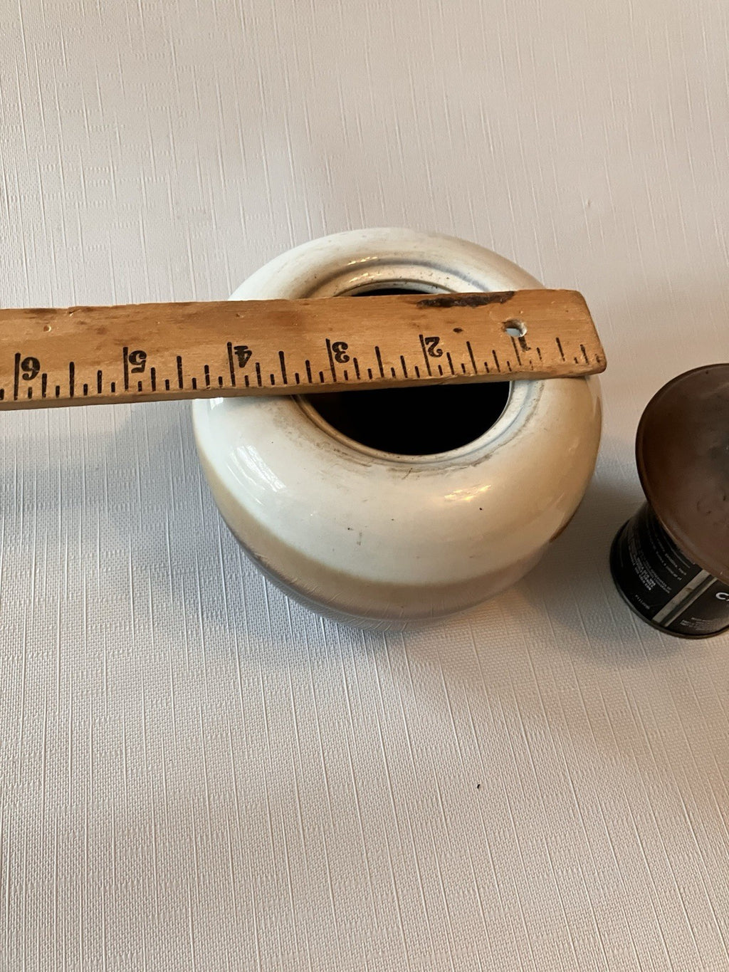 California Art Pottery Oil Lamp  With Metal Topper In Monotone Browns; EVC.