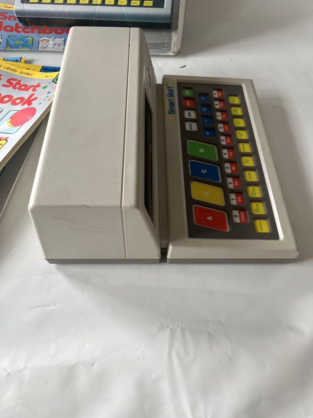 Vintage Kids Smart Start Interactive Pre-computer Learning Machine W/box, Books