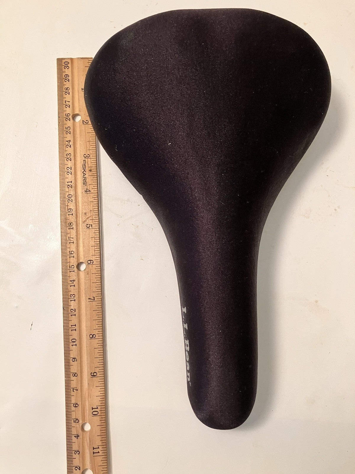 L.L.Bean Black Foam Cushion Bike Seat; 10” Long And 6.5” Back Width.