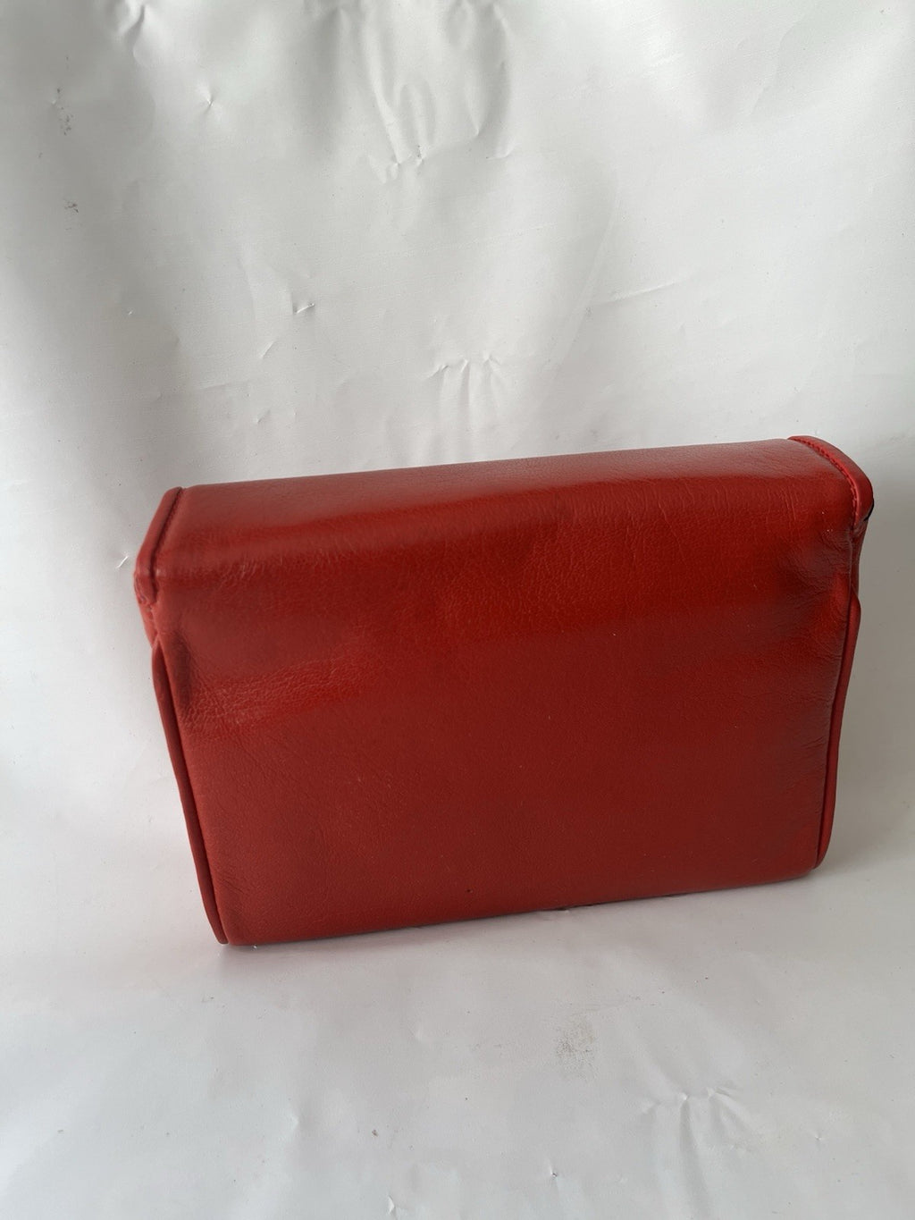 Vintage Franca Red Leather Purse With Original Packaging; Never Used NOS;