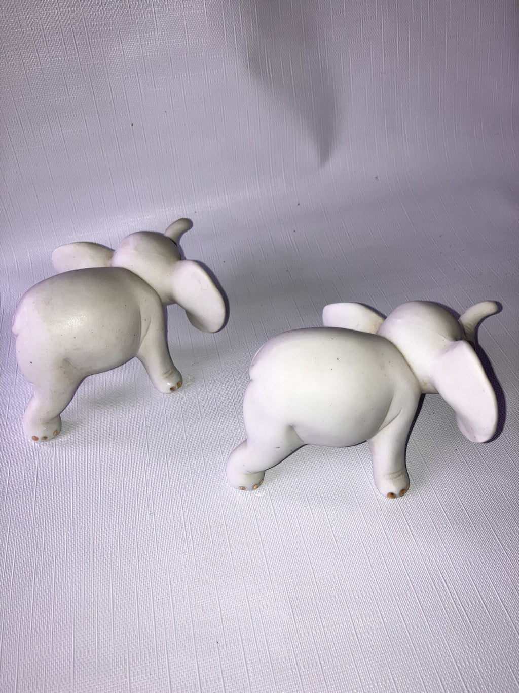 Vintage/ MCM Ceramic ArtMart Grey And Gold Pair EVC