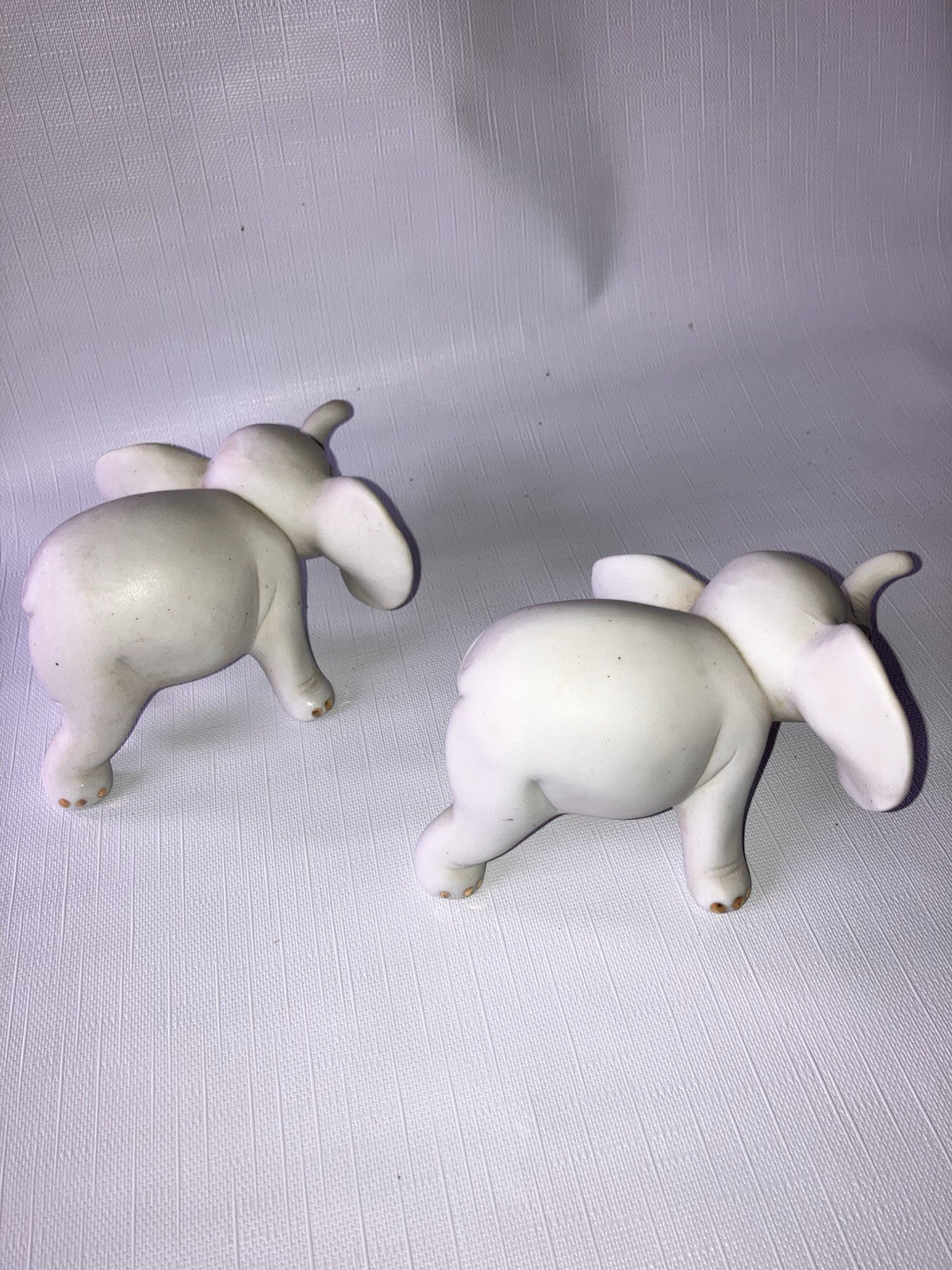 Vintage/ MCM Ceramic ArtMart Grey And Gold Pair EVC