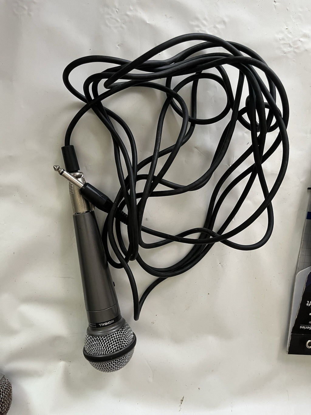 Lot of 2 Microphones Realistic Highball 33-984A/Starpower SP-9 & Cables Lot