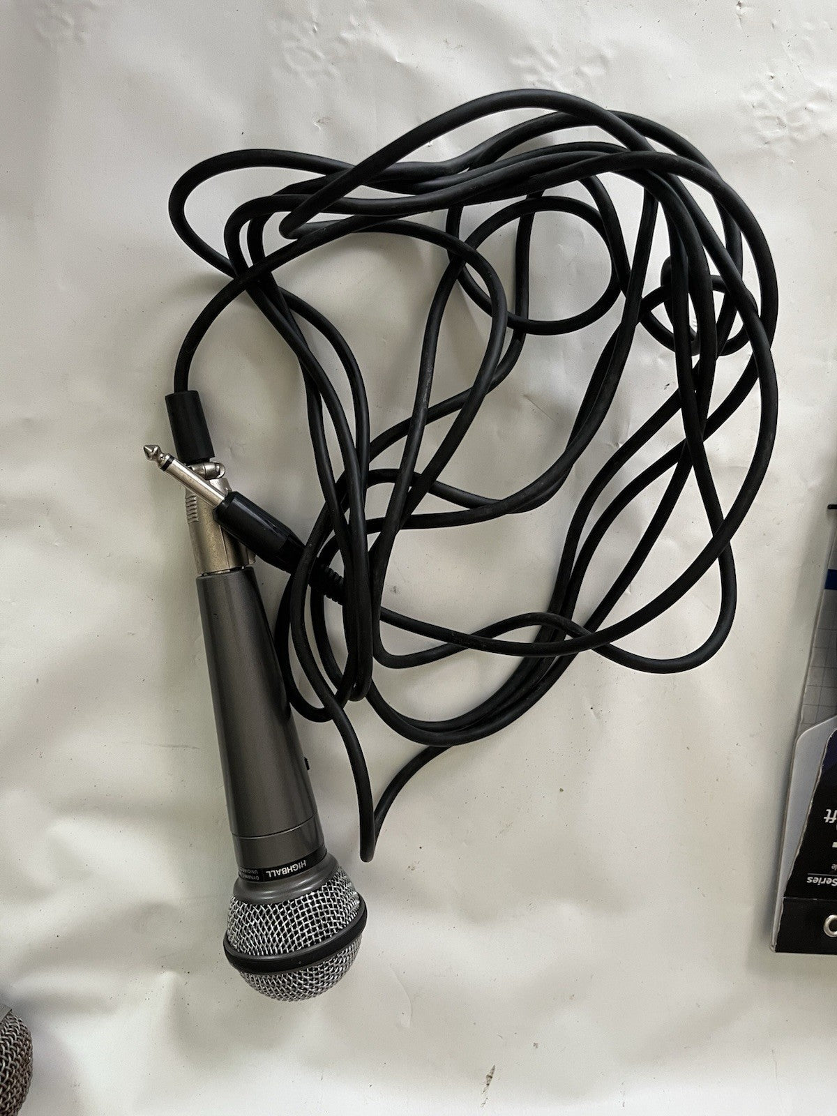 Lot of 2 Microphones Realistic Highball 33-984A/Starpower SP-9 & Cables Lot