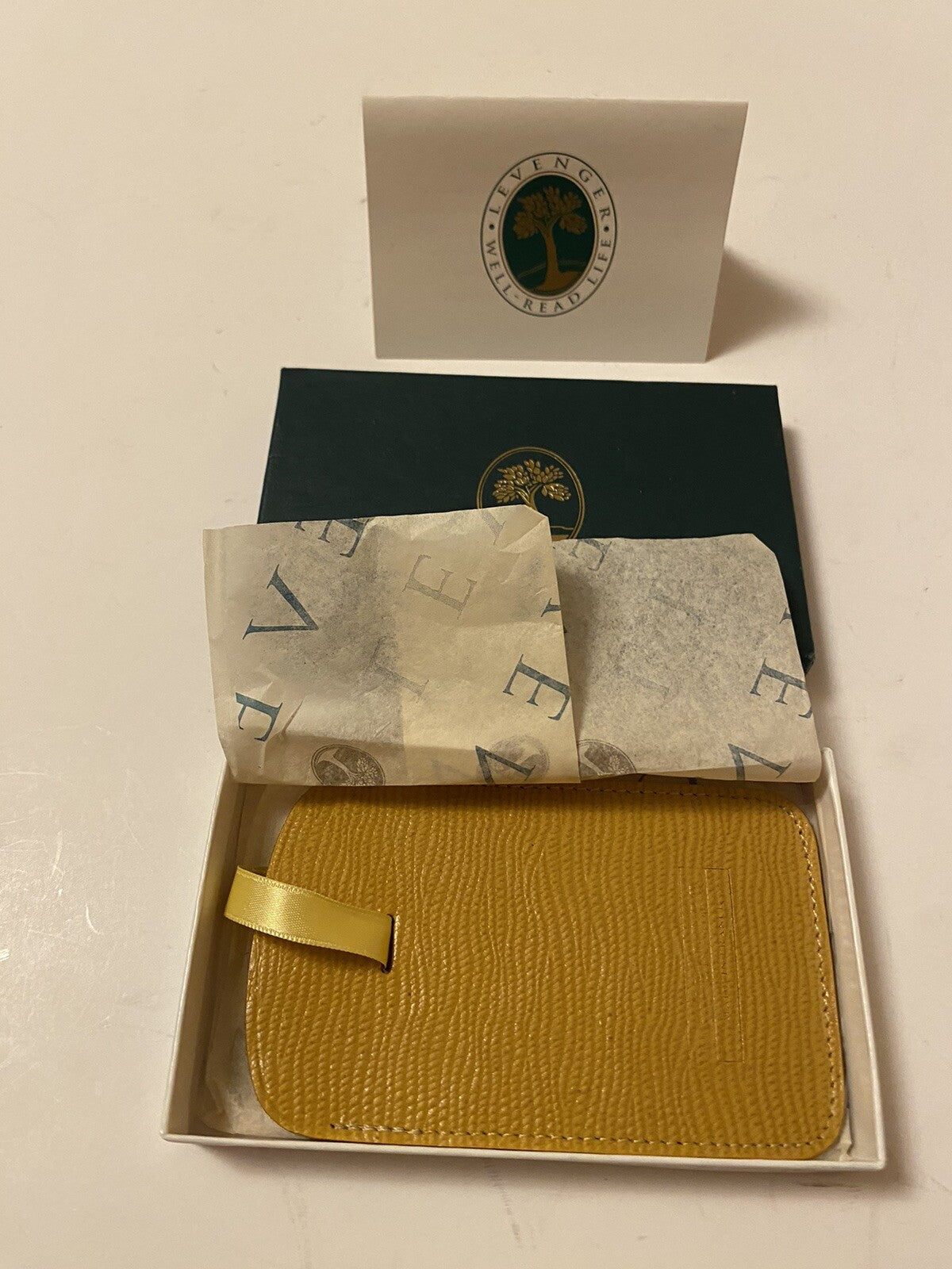 Levenger Leather Credit Card Holder New