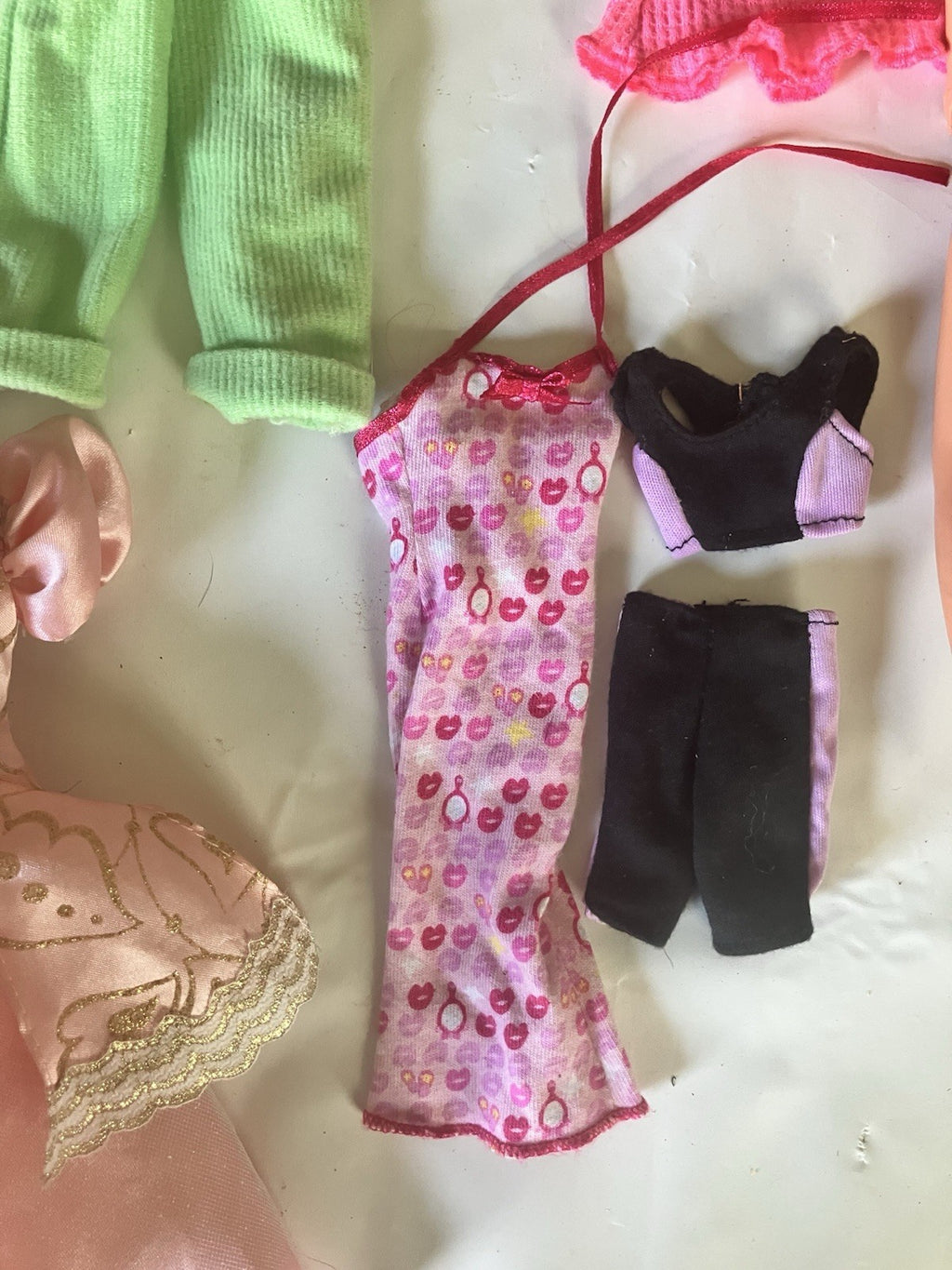 Vintage 1980’s Barbie And Variety Of Clothing Accessories