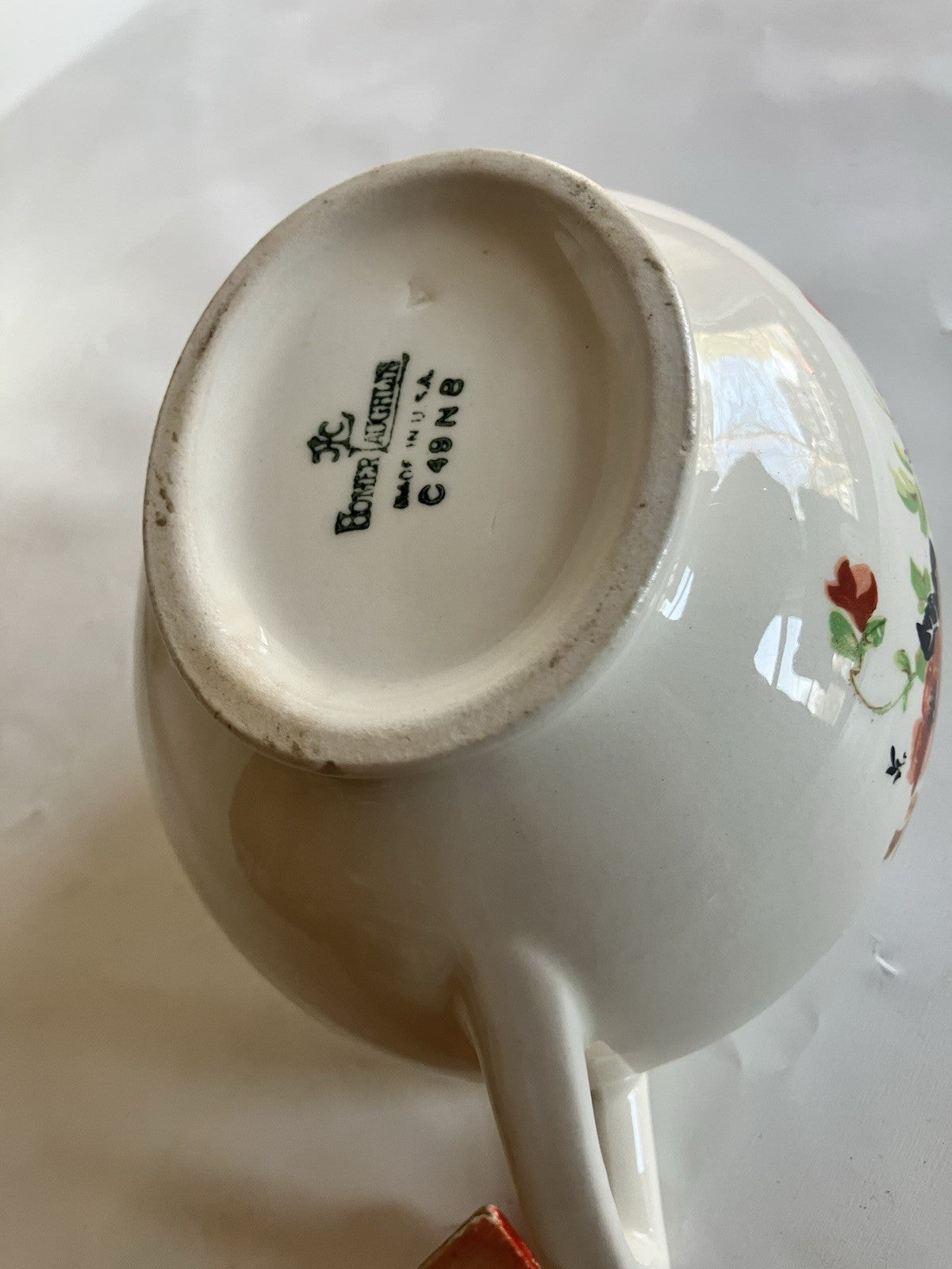 Vintage Homer Laughlin China Sugar Dish And Creamer; C49N8/13