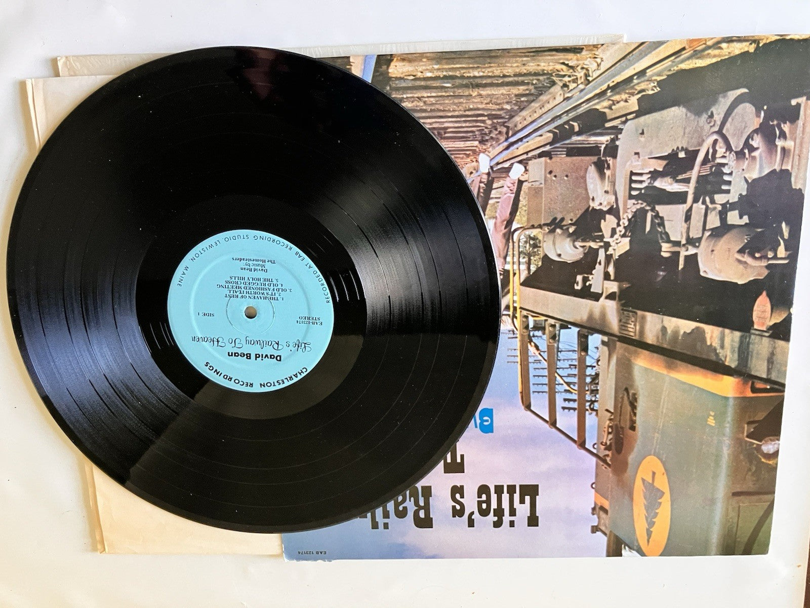 Lot of 3 Christian LPs David Bean Life’s Railway to Heaven/‘73/Envoys Answer