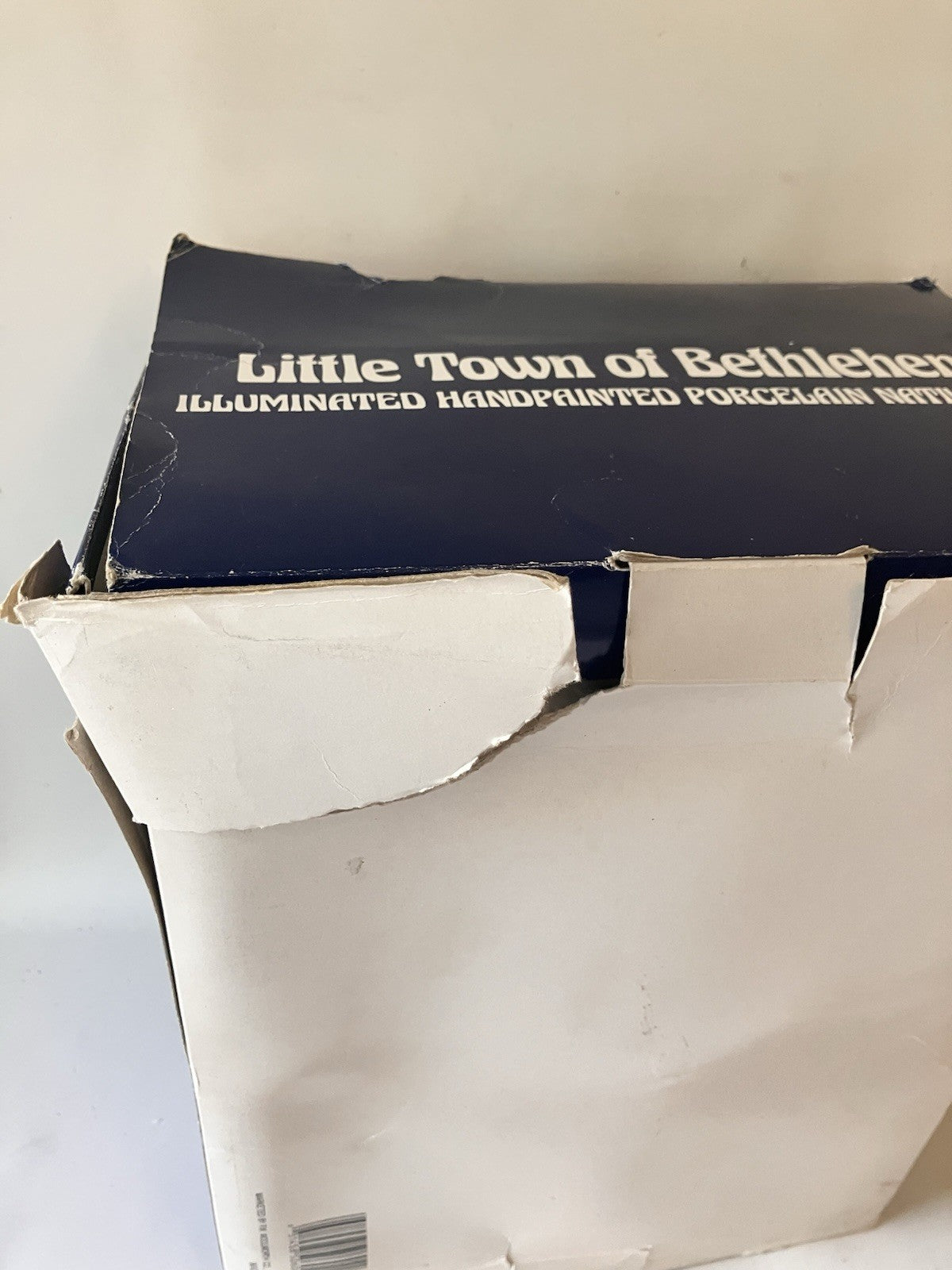 Vintage Ceramic Little Town Of Bethlehem’s Nativity Scene With Original Box