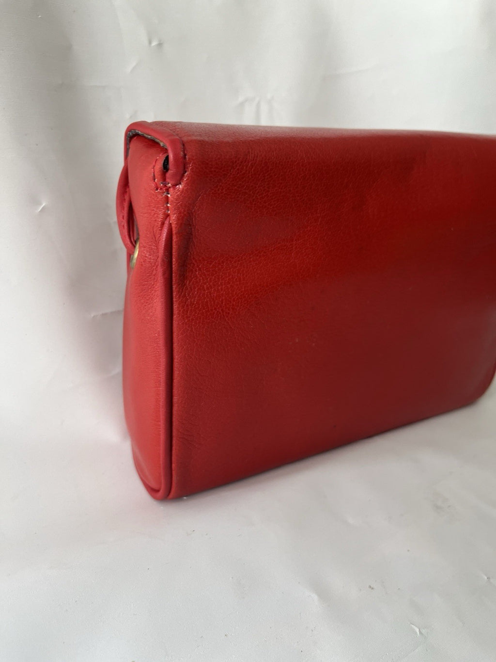 Vintage Franca Red Leather Purse With Original Packaging; Never Used NOS;