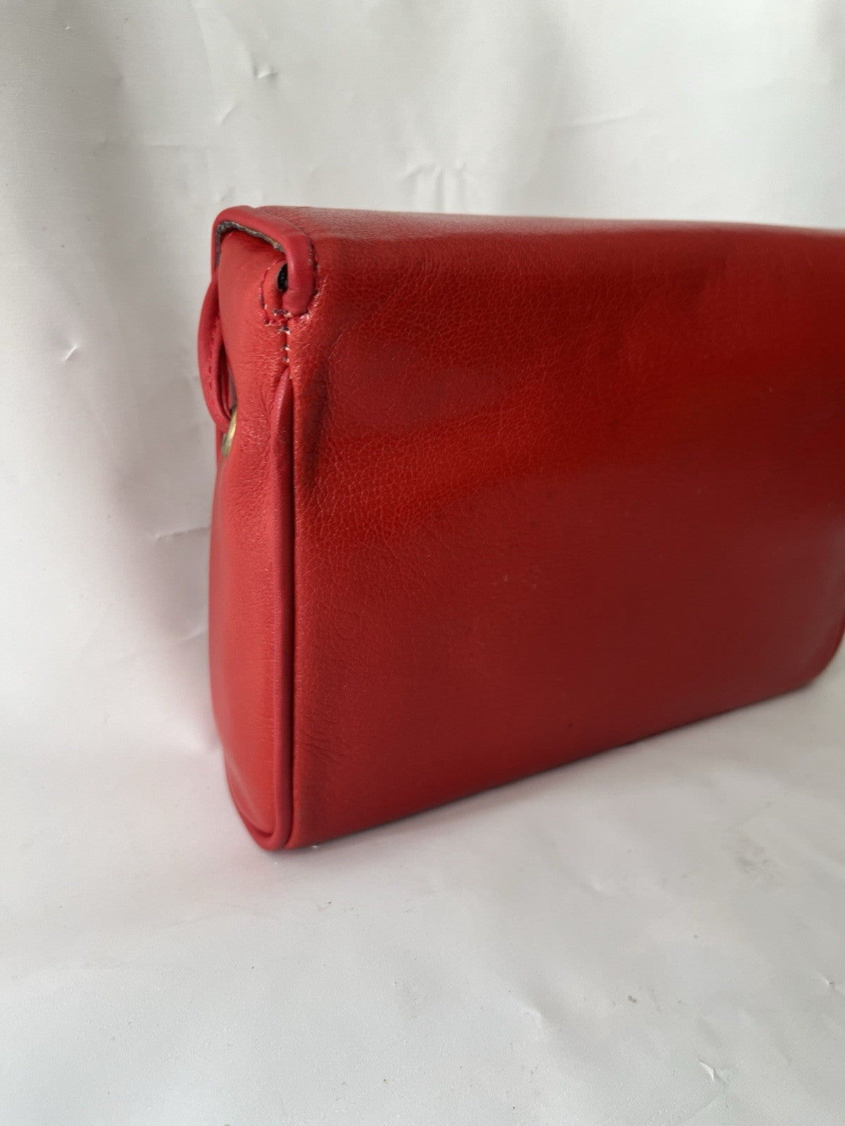 Vintage Franca Red Leather Purse With Original Packaging; Never Used NOS;