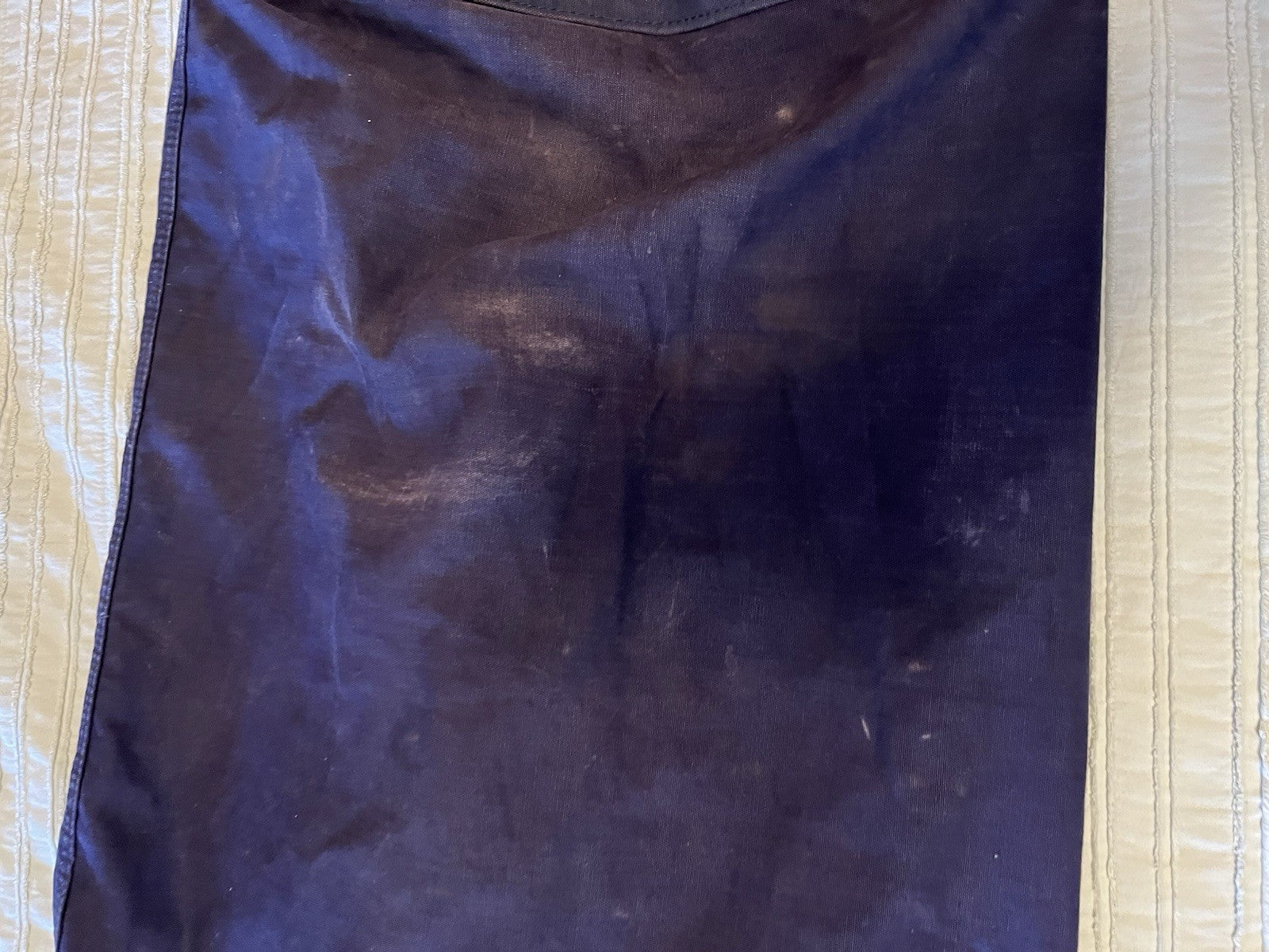 1950s 60s USAF Blue Military Canvas Vintage Laundry Duffel Bag Sea Bag Air Force