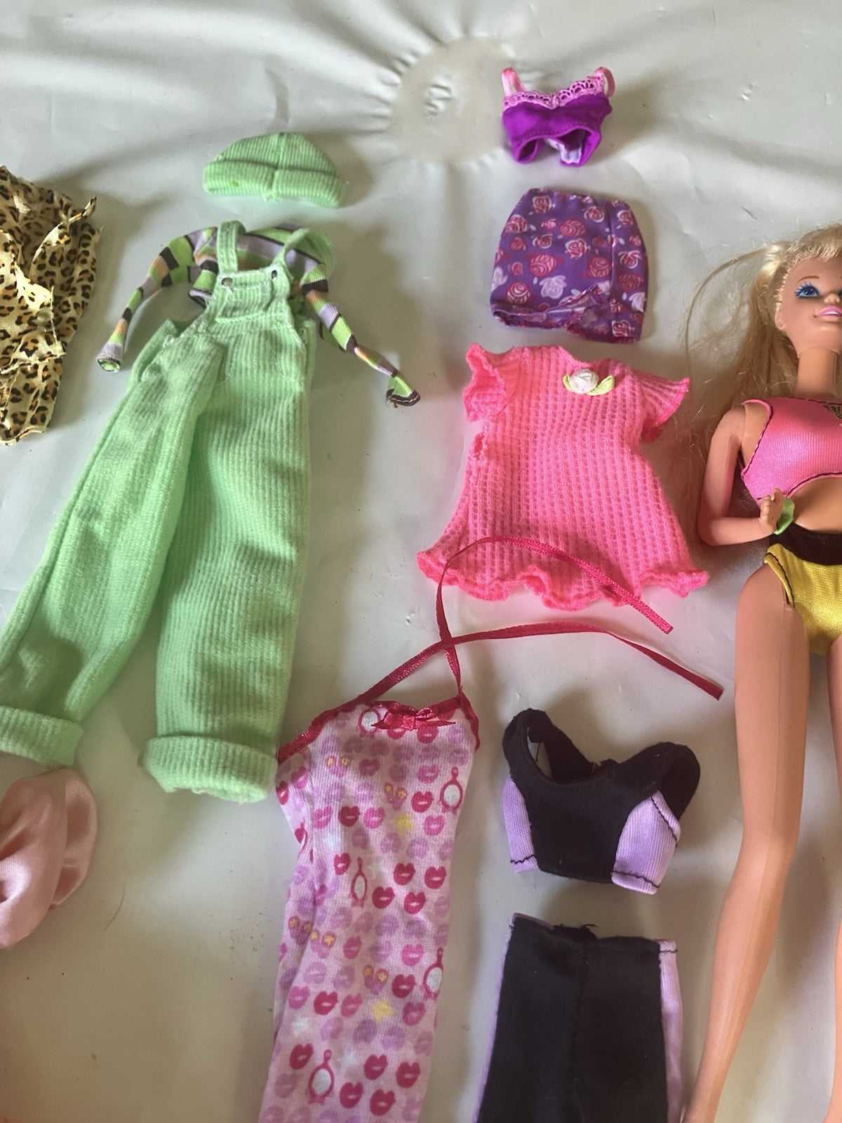 Vintage 1980’s Barbie And Variety Of Clothing Accessories