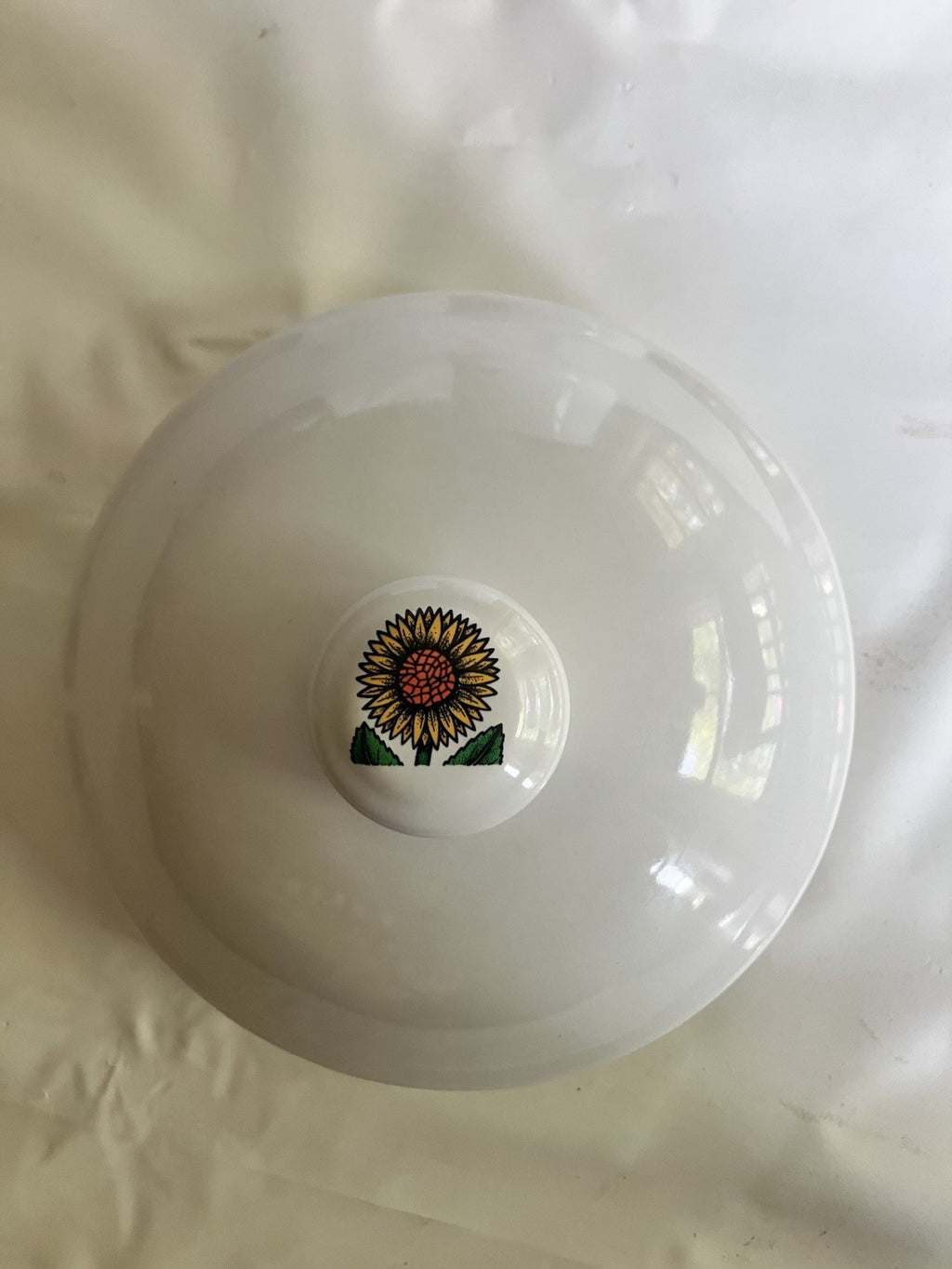 1990’s Vintage Keri Sutter My Garden Sunflower Large Canister W/ Airtight Lid