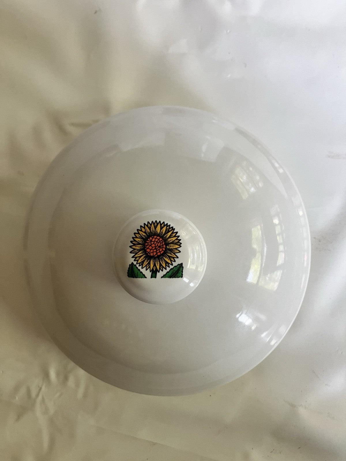 1990’s Vintage Keri Sutter My Garden Sunflower Large Canister W/ Airtight Lid
