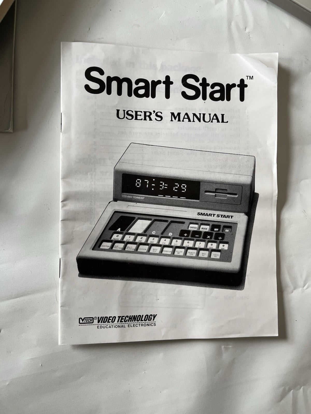 Vintage Kids Smart Start Interactive Pre-computer Learning Machine W/box, Books