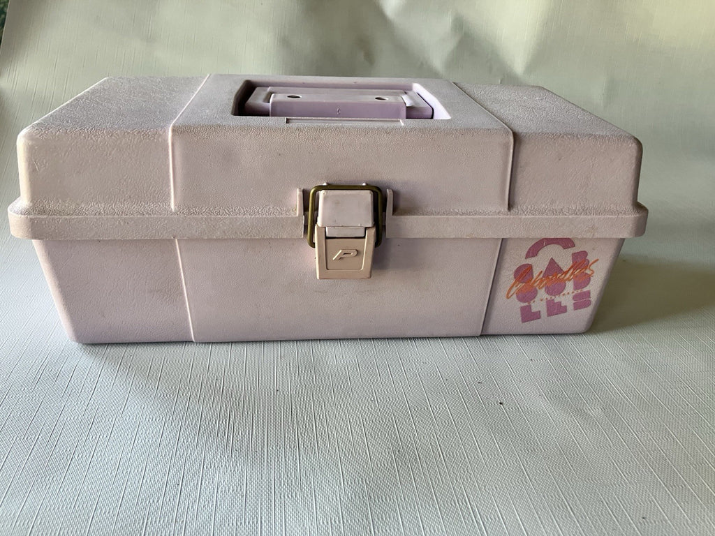 Vintage Caboodle Vanity Travel Case Make Up, Lavender-Purple