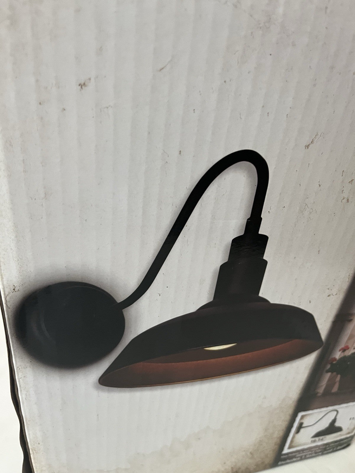 NIB Sylvania Easton Matte Black Finish Wall Mount Light; Dimmable LED Soft White