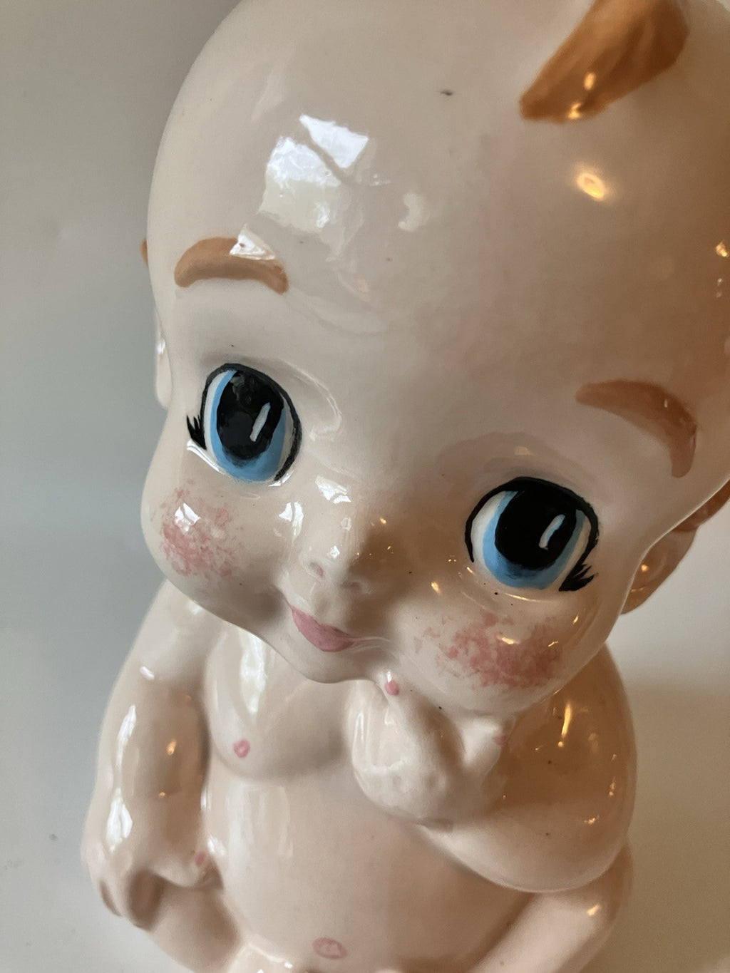 Vintage Baby 6” Tall Ceramic Figurine