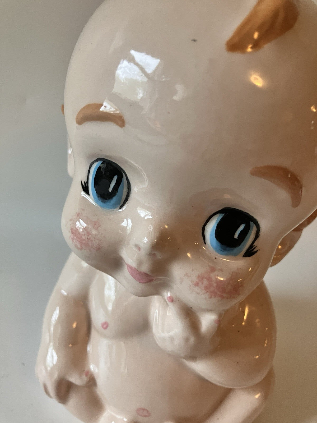Vintage Baby 6” Tall Ceramic Figurine