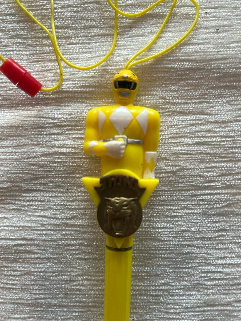 Vintage Yellow Power Rangers Pen 1990s