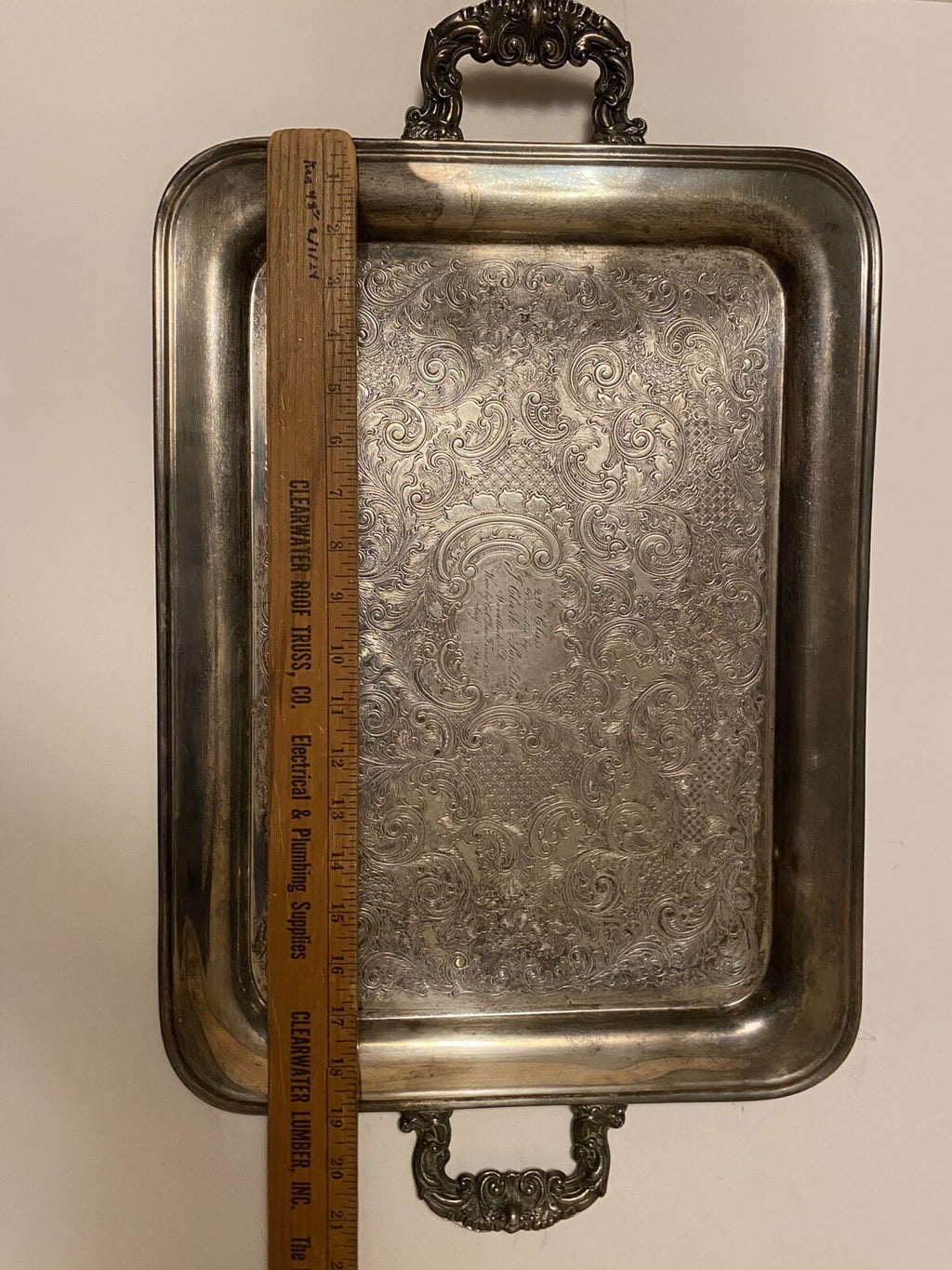 Wm A Roger’s Tray 197 -1949 Woodstock, New Brunswick J Clark & Son Col. Dan Time
