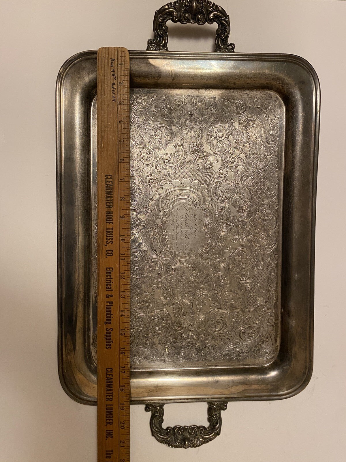 Wm A Roger’s Tray 197 -1949 Woodstock, New Brunswick J Clark & Son Col. Dan Time