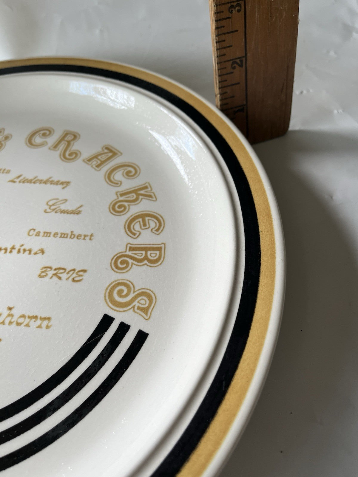 Vintage “Cheese And Crackers” 11.5” Ceramic Platter Plate