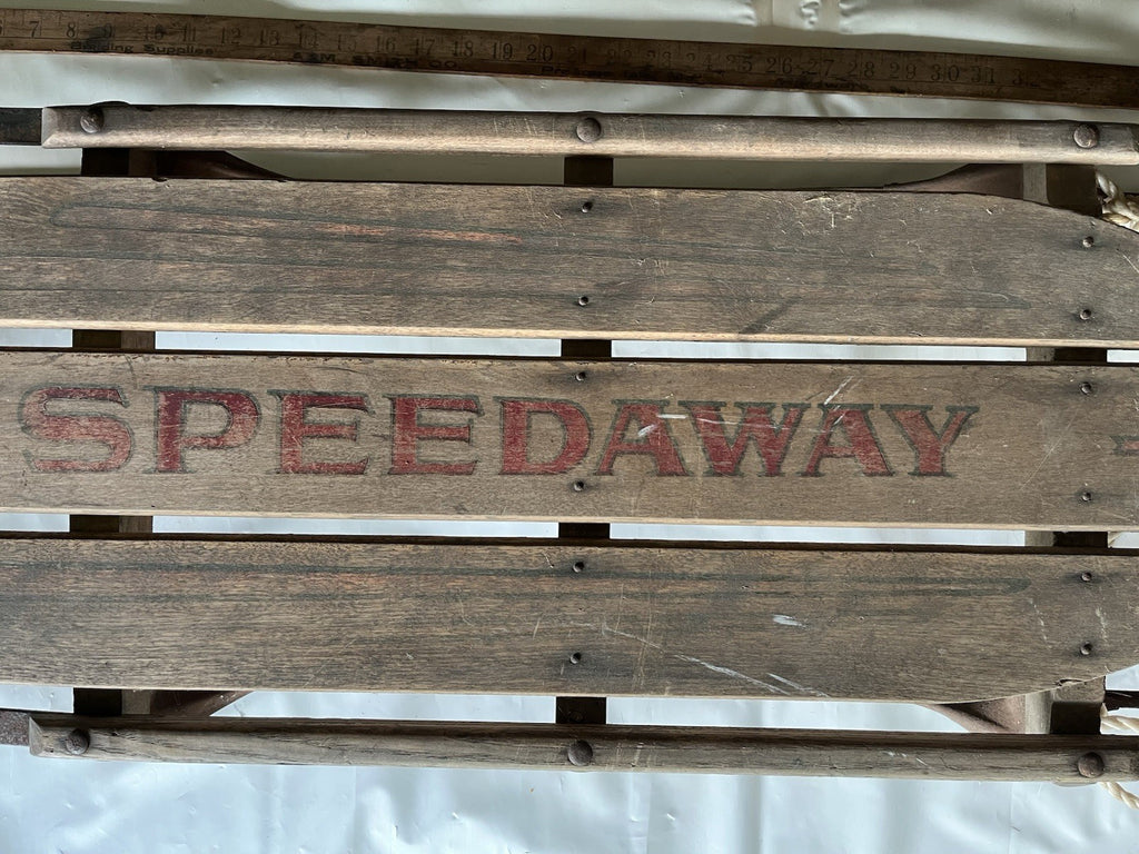 Vintage Speedway Snow Sled Model 846 Made Paris Maine