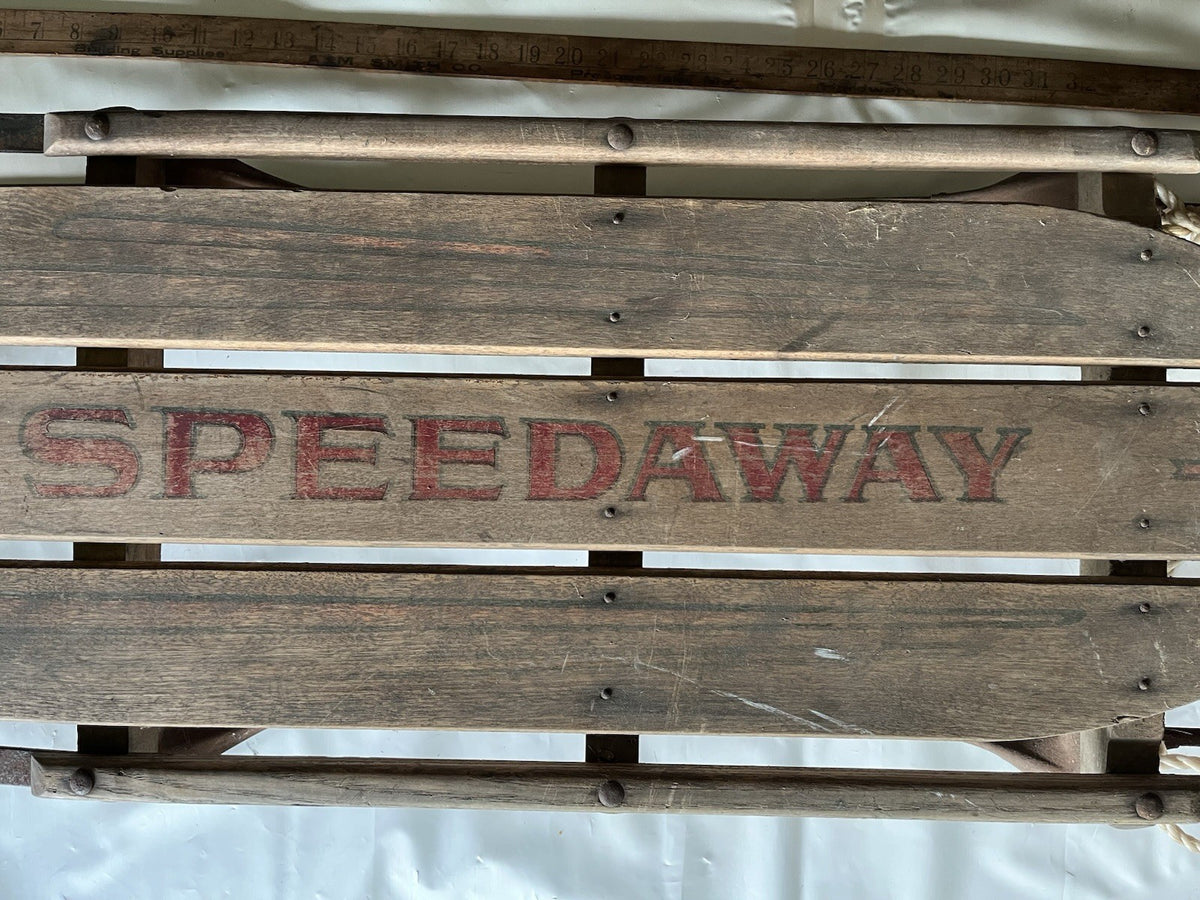 Vintage Speedway Snow Sled Model 846 Made Paris Maine