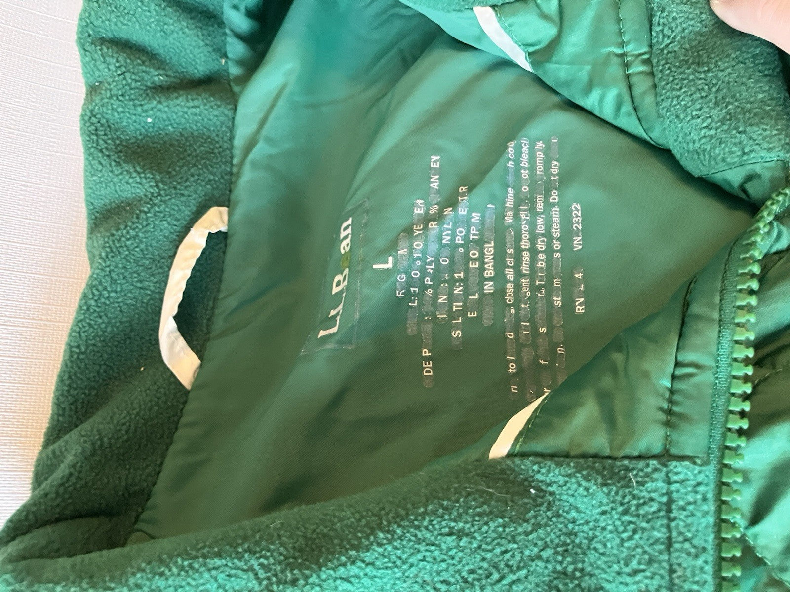 LL Bean Women’s Large Kelly Green Quilted Thinsulate Insulated Vest