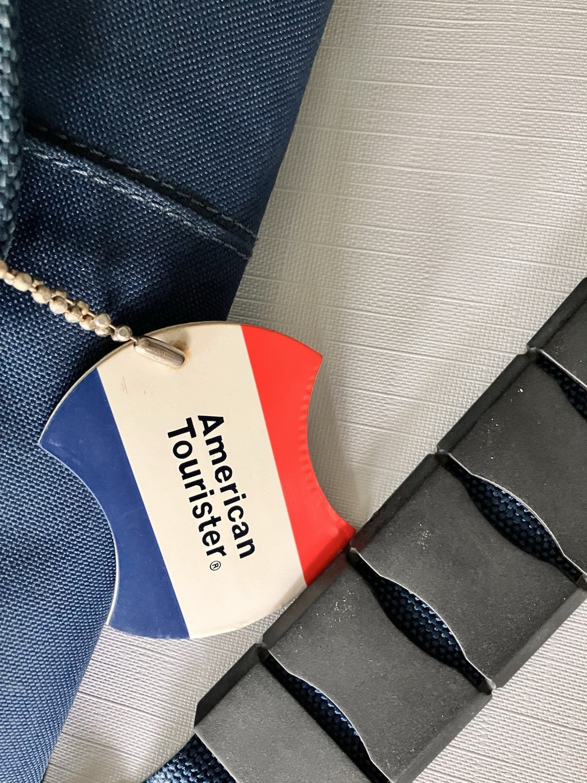 Vintage American Tourister Carry On Blue Luggage