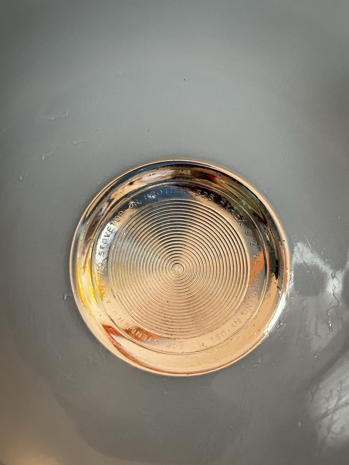 Pyrex Vintage Moody Blues Clear Bottom Nesting Mixing Bowls 323 325 Set of 2
