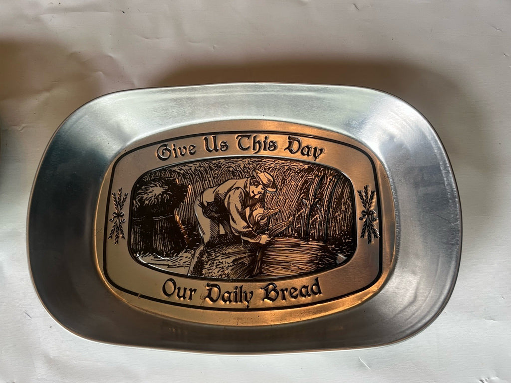 “Give Us This Day” Aluminum Trays (2)