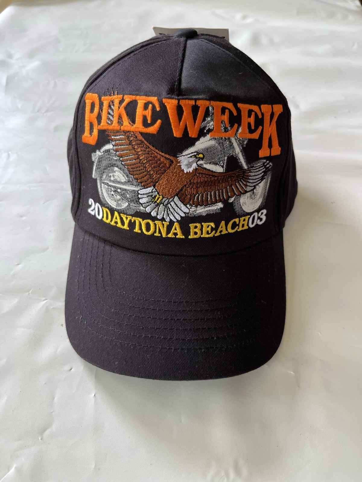 Vintage Bike Week 2003 Hat Daytona Beach Florida Eagle New With Tags Biker