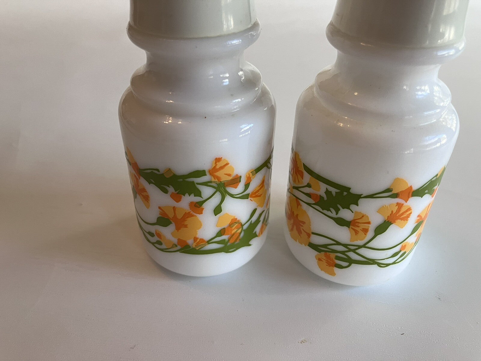 1968 Avon Milk Glass Salt And Pepper Shakers