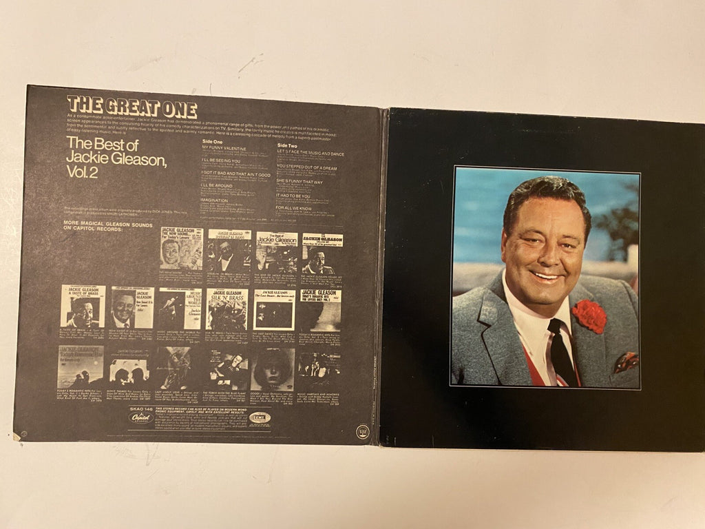 Lot of 2 Jackie Gleason Lps Vinyl Irving Berlin Music For Lovers/The Best Vol. 2