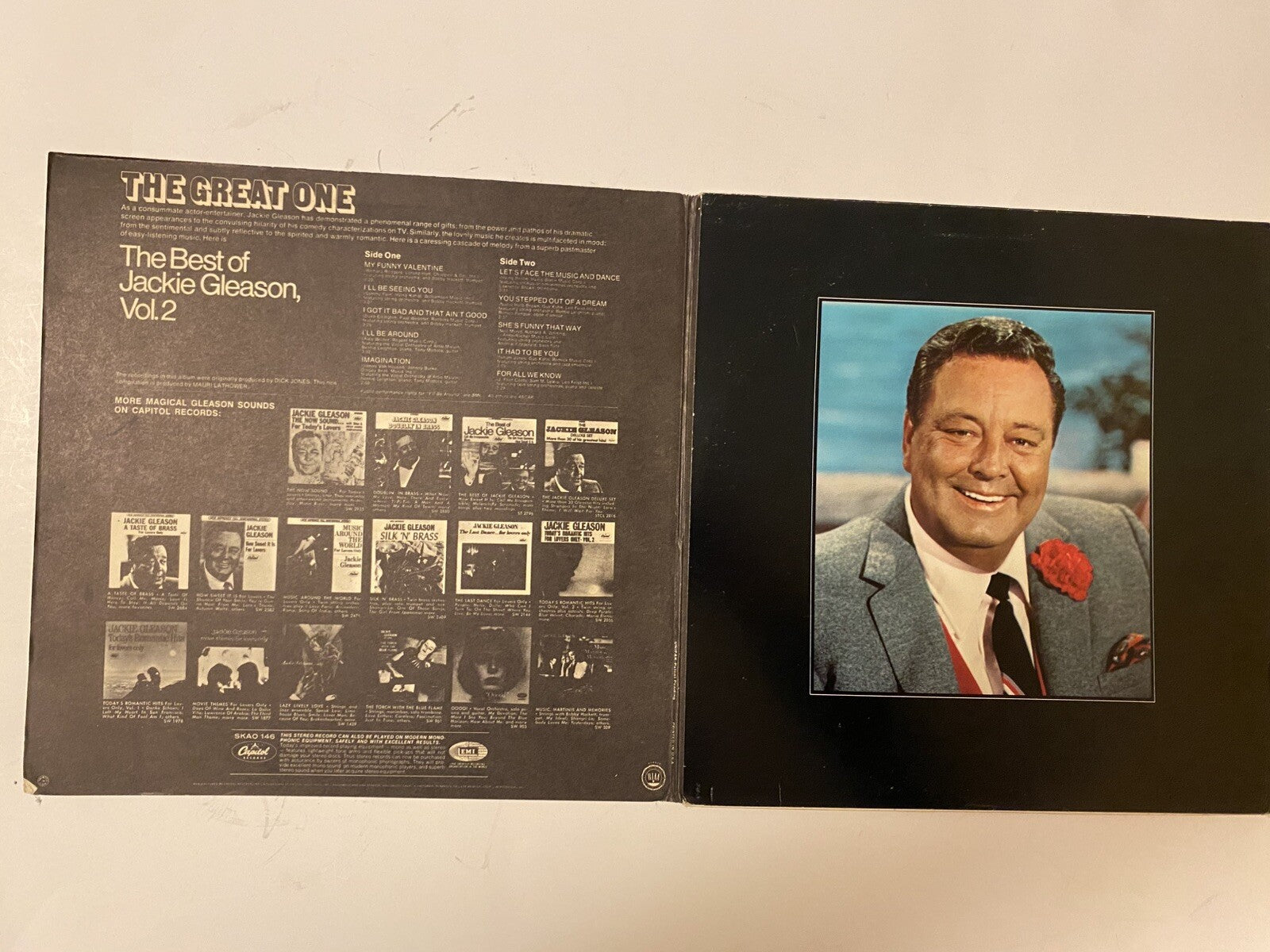 Lot of 2 Jackie Gleason Lps Vinyl Irving Berlin Music For Lovers/The Best Vol. 2