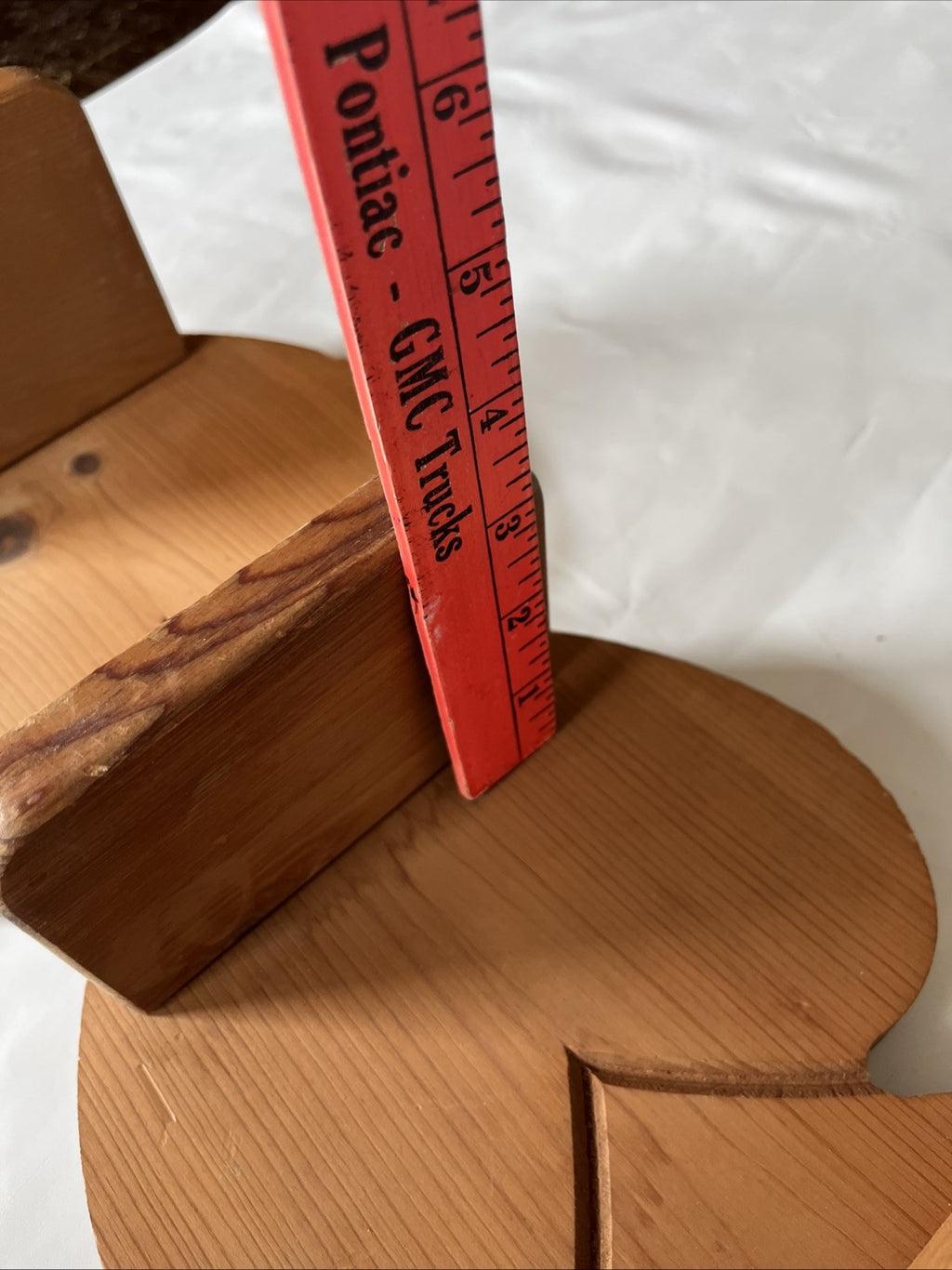 Vintage Wood Three Tier Hanging Heart Shelf