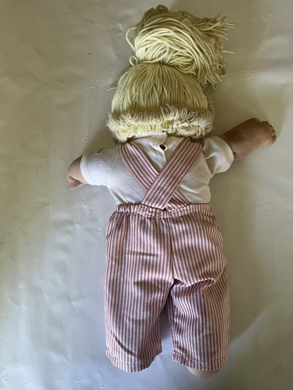 Vintage Cabbage Patch Kids 16” Blonde Girl Blue Eyes ‘78/82 HTF “Why Me?” Shirt