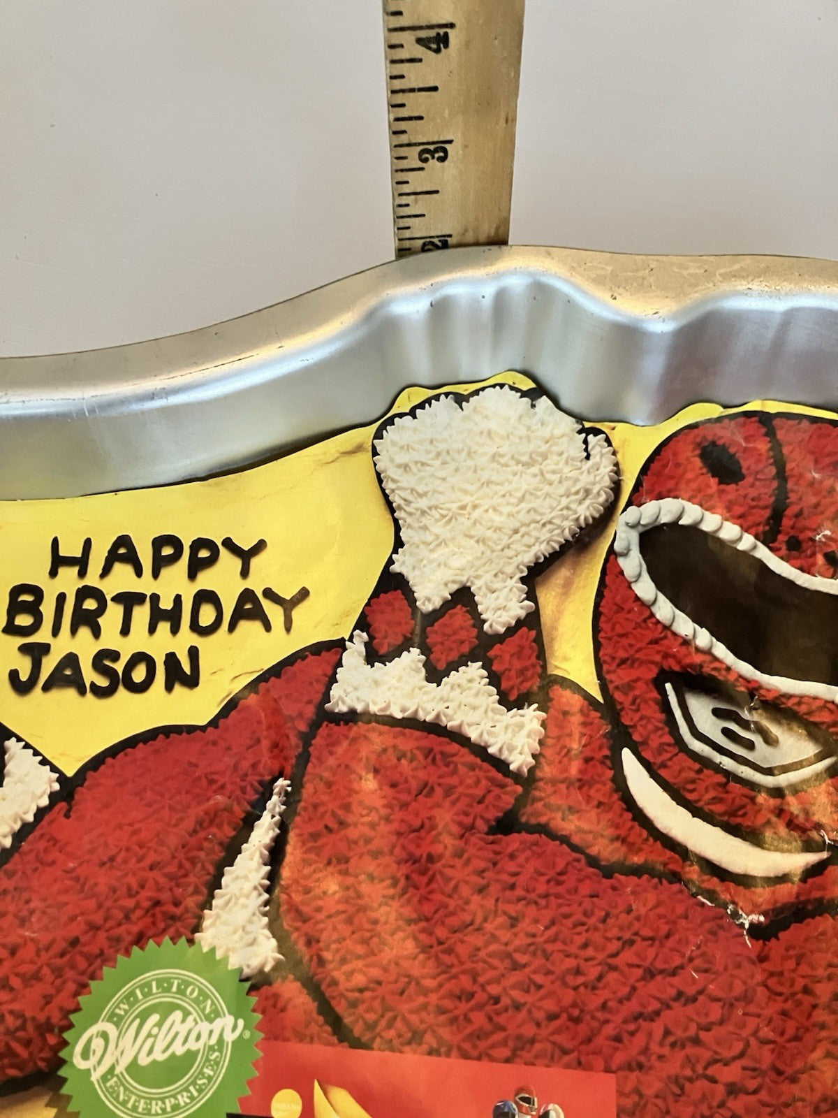 1994 Power Rangers Wilton Cake Pan W/ Instruction Sheet
